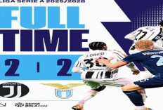 Hasil Juventus vs Lazio : Juventus Bangkit dari Ketertinggalan,Tahan Lazio 2-2 di Detik Akhir