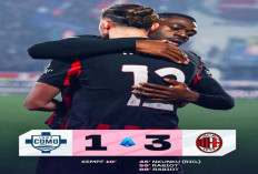 Hasil AC Milan vs Como: Tertinggal Lebih Dulu, AC Milan Hajar Como 3-1.