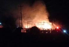 Rumah Semi Permanen di Desa Bunglai OKU Ludes Terbakar