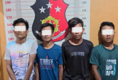 Curi Brondong Sawit, 4 Pemuda di OKU Diamankan Polisi