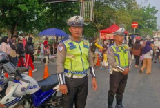 Satlantas Polres OKU Amankan CFD di Taman Kota Baturaja