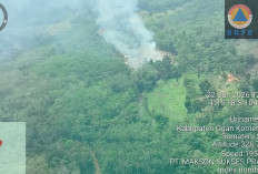 Satgas Udara Padamkan Karhutla di Desa Tihang OKU