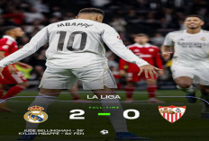 Hasil LaLiga Spanyol: Real Madrid Kalahkan Sevilla 2-0.