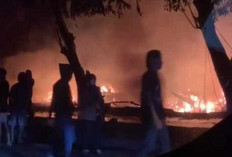 Kebakaran Hebat di Pemulutan Ogan Ilir Hanguskan 9 Rumah, Kerugian Capai Ratusan Juta Rupiah