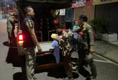 Satpol PP Muara Enim Tertibkan 9 Orang Terlantar-Anak Jalanan di Kawasan Pasar