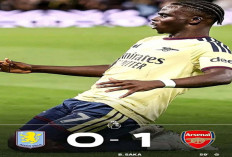 Hasil Liga Premier Inggris: Arsenal Kalahkan Aston Villa 1-0.