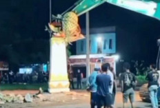 Viral! Pembongkaran Tugu Nanas Lama Ditolak Warga, Pemkot Robihkan Tugu Nanas Baru, Netizen Beri Beragam Komen