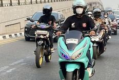 30 Member AHMP Ikuti City Rolling Motorku X, Susuri Sejumlah Ikon Kota Palembang