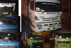 ‎9 Truk Batubara Ilegal Dikandangkan Polres OKU Timur