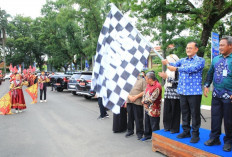 Sekda Sumsel Edward Candra Lepas Karnaval Seni Budaya Pelajar, Kreativitas Generasi Muda Jadi Sorotan