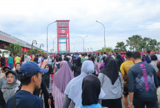 Antusiasme Warga Padati CFD Palembang, Wahana Flying Fox Gratis Jadi Daya Tarik