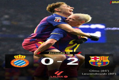 Hasil Barcelona VS Espanyol: Barcelona Bungkam Espanyol 2-0, Blaugrana Makin Kokoh di Puncak.