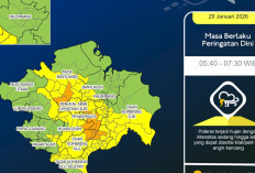 Sumsel Berpotensi Diguyur Hujan Seharian, BMKG Ingatkan Warga Waspada Petir dan Angin Kencang Kamis Ini