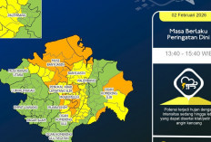 Peringatan Dini Cuaca Ekstrem Sumatera Selatan, Hujan Lebat, Petir, dan Angin Kencang Mengancam Sejumlah Wilay