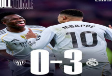 Hasil La Liga Spanyol: Athletic Bilbao 0-3 Real Madrid, Klasemen Kian Panas.