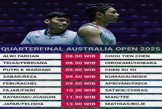 Jadwal Perempat Final Australian Open 2025: 9 Wakil Indonesia Tampil