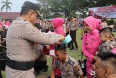 68 Personel Polres Prabumulih Terima Kenaikan Pangkat