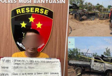 Ilegal Recovery Terbakar di Babat Toman, Pelaku Penyulingan diamankan