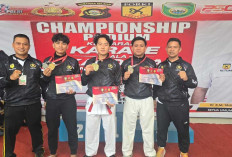 Tim Karate Polres Muara Enim Sabet 2 Emas dan 2 Perak di Kejuaraan Kapolda Cup 2026
