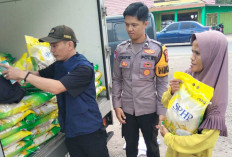 Polres Ogan Ilir Gelar Gerakan Pangan Murah, 2 Ton Beras Diserbu Warga Indralaya Utara