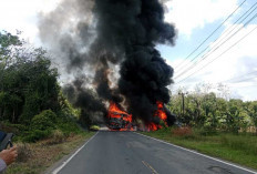 BUS ALS vs Truk Tangki BBM: Kendaraan Terbakar, Telan 6 korban Jiwa