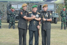 Tongkat komando Batalyon Artileri Medan (Yonarmed) 15/Cailendra resmi berganti