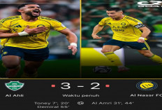 Hasil Al Ahli VS Al Nassr: Al Nassr Tumbang! Al Ahli Menang 3-2.