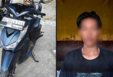 Modus Pura-pura Jadi Pembeli, Pemuda 20 Tahun Gasak Motor di Depan Toko Pasar Indralaya