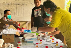 Cegah Narkoba di Internal Polri, 32 Personel Polsek Batanghari Leko Jalani Tes Urine