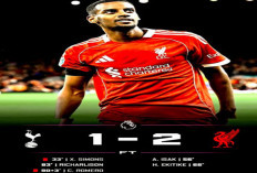 Hasil Liga Premier Inggris: Liverpool Menang Dramatis 2-1 di Markas Tottenham.