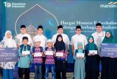 Berbagi Kebaikan dengan Masyarakat Palembang, Bank Mandiri Gelar Buka Puasa dan Berikan Santunan kepada Anak Y