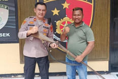 Polsek Indralaya Terima Penyerahan Sukarela Senpi Rakitan dari Warga