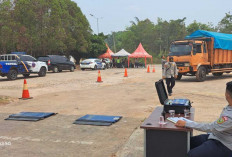 Belasan Truk ODOL Terjaring Razia di Prabumulih, Kelebihan Muatan Langsung Ditilang