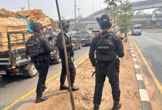 Operasi Sikat Musi 2026, 20 Personel Brimob Intensifkan Patroli di Palembang