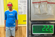 Pengecer Narkoba di Sukarami Dibekuk, Barang Buktinya Sabu Seberat 2,22 Gram 