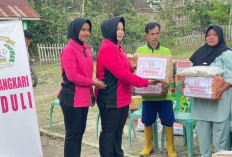 Tujuh KK Terdampak Bencana di OKU Selatan Terima Bantuan Langsung dari Polres dan Bhayangkari