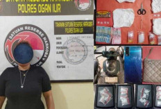 Barang Bukti 6,66 Gram Sabu Disita, Ibu Rumah Tangga di Ogan Ilir Ditangkap di Kebun Karet