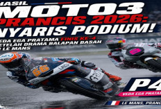Hasil Moto3 Prancis 2026 Le Mans! Veda Ega Finis P4.