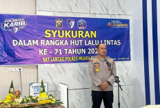 Syukuran HUT Lalu Lintas ke-71, Polres Muara Enim Gelar Potong Tumpeng