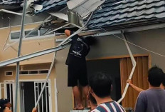 Angin Kencang Terjang Permukiman dan Pasar Tanjung Enim