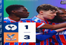 Hasil Liga Inggris: Tottenham Tumbang 1-3 dari Crystal Palace.