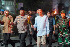 Takbir Bergema, Pawai Keliling Semarakkan Malam Lebaran di Kayuagung