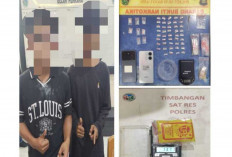 Dua Pengedar Narkoba, di Babat Toman diamankan, Ini Barang Bukti yang Diamankan