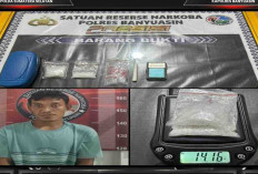 Sabu 14,16 Gram Ditemukan di Atas Lemari, Bandar Narkoba di Betung Banyuasin Tak Berkutik Digerebek Polisi