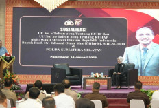 Penguatan Reformasi Hukum Pidana, Kakanwil Kemenkum Sumsel Sukseskan Sosialisasi KUHP–KUHAP Oleh Wamenkum RI
