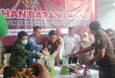 Hindari Hilangnya BB Inkracht dari Penyimpanan, Kejari OKI Musnahkan Puluhan Gram Sabu, Senpi dan Sajam