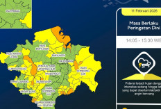 Peringatan Dini BMKG Sumsel Rabu 11 Februari 2026, Ini Daftar Wilayah Berpotensi Hujan Sedang