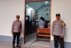 Perayaan Natal 2025, Polisi Jaga Ketat Gereja di Ogan Ilir