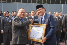 Upacara HUT Pengayoman ke-81, Kemenkum Sumsel Berikan Penghargaan kepada Pemerintah Kabupaten dan Mitra Kerja