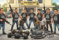 4 Komplotan Pembobol Garasi Rumah di Prabumulih Ditangkap, Polisi Amankan Barang Bukti Sparepart Truk